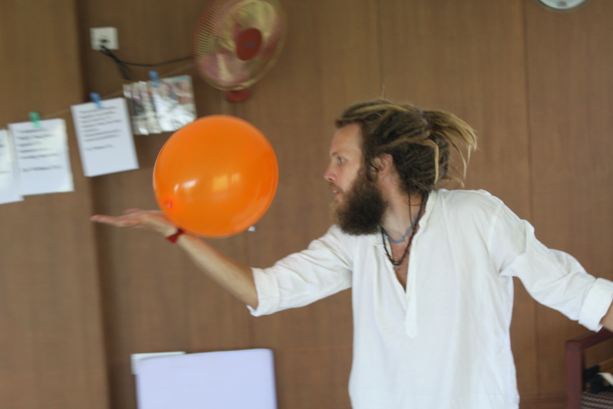Laughter Yoga balloon play in India